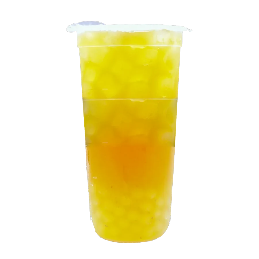 Passionfruit Tea in a Pearl & Mint Tea Co. cup