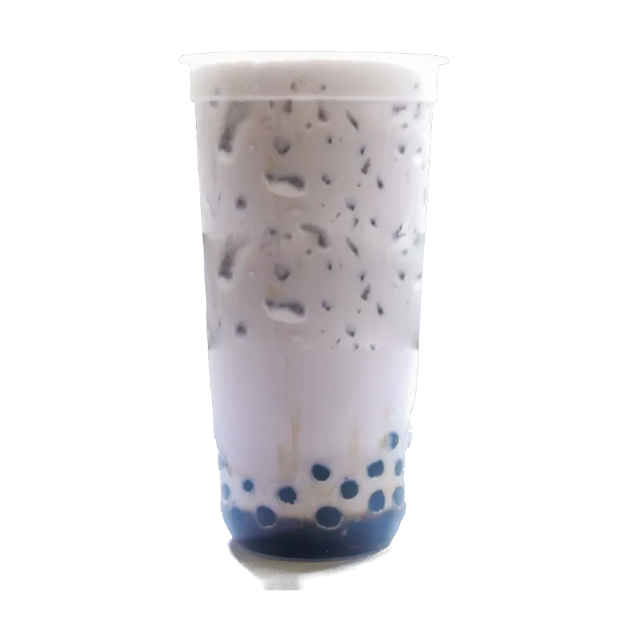 Taro Milk Tea in a Pearl & Mint Tea Co. cup