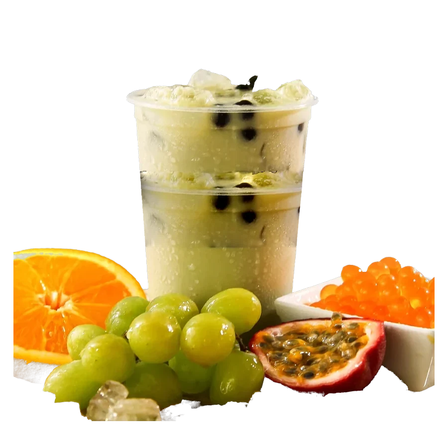 Matcha Milk Tea in a Pearl & Mint Tea Co. cup