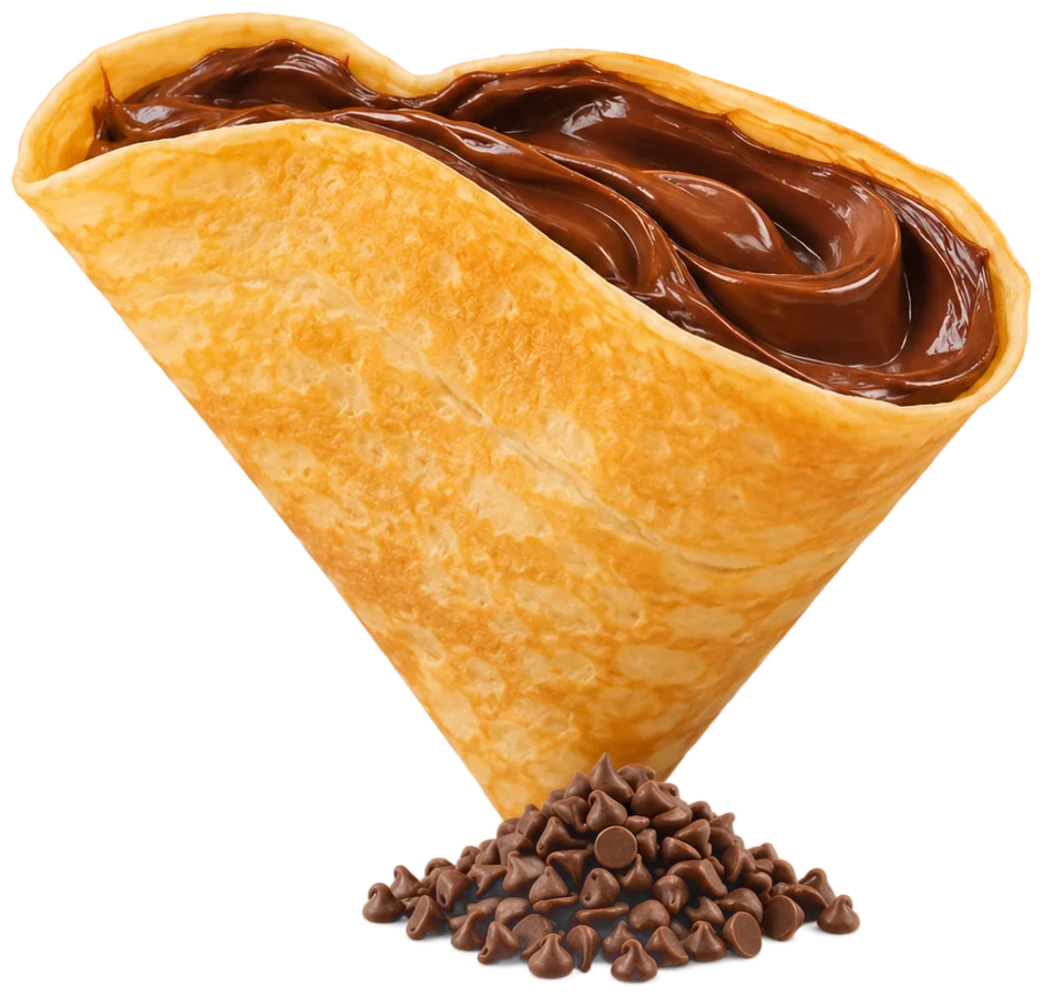 Nutella & Chocolate Chips crepe