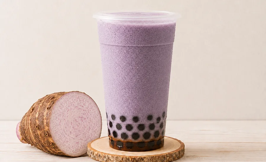 A taro snow bubble