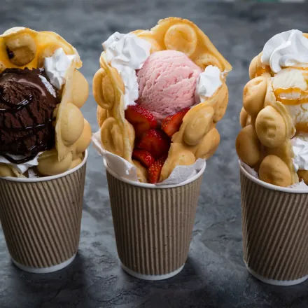 Egg Waffle Ice Cream