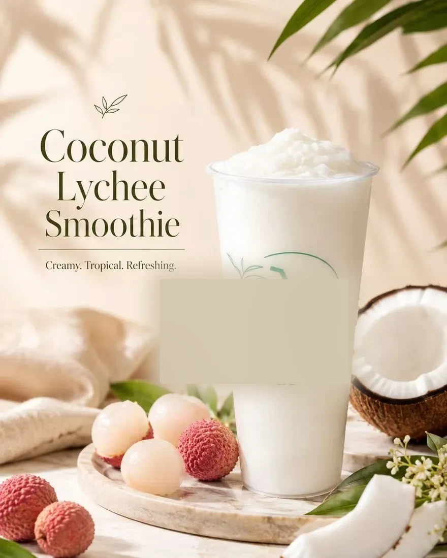 Coconut Lychee Smoothie — Creamy. Tropical. Refreshing.
