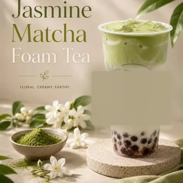 Jasmine Matcha Foam Tea