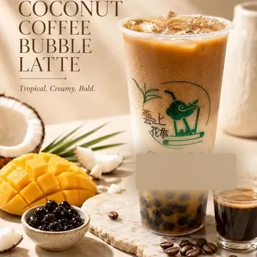 Mango Coconut Coffee Bubble Latte