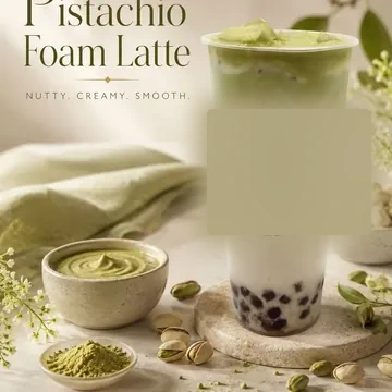 Pistachio Foam Latte