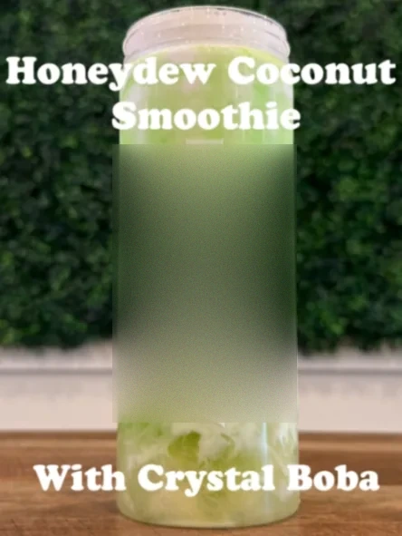 Honeydew Coconut w. Crystal Boba