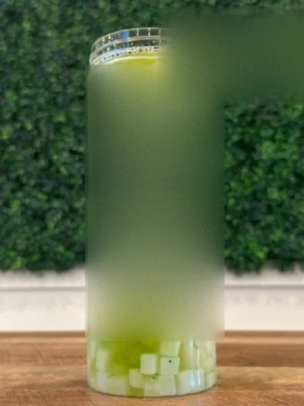 Honeydew Lychee Fresh Fruit Tea w. Lychee Jelly