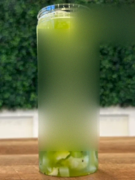 Lychee Kiwi Grape Fresh Fruit Tea w. Lychee Jelly