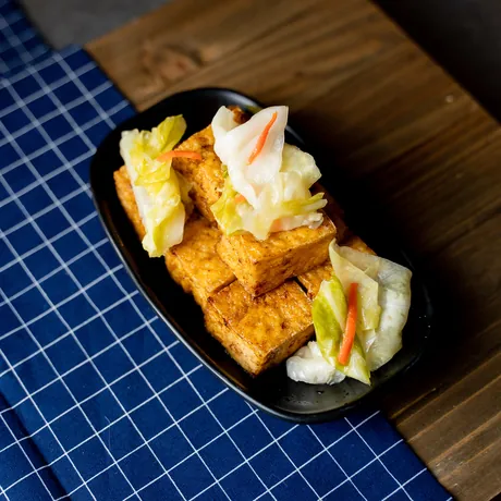 Grilled Tofu w/ Kimchi
