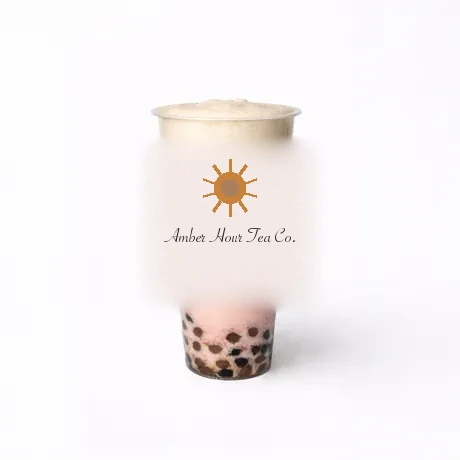 Pink Strawberry Boba Milk Tea