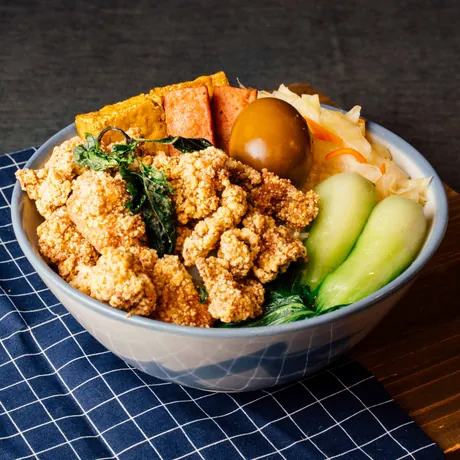 Popcorn Chicken Rice Bento