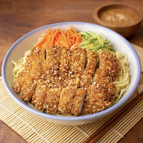 Taiwanese Cold Noodle with Chicken Steak