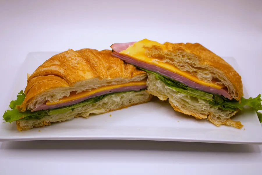 Ham & Cheddar Croissant Sandwich