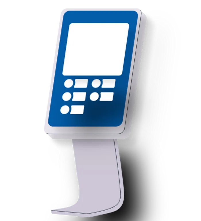 Self-order kiosk illustration