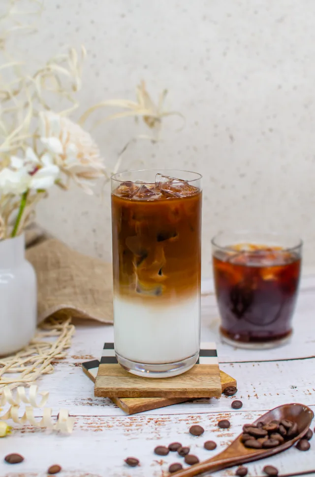 Coconut Latte with Vietnamese Coffee & Osmanthus Jelly