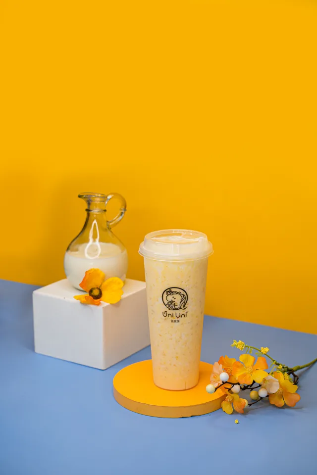 Mango Yogurt Slush with Cheese Foam