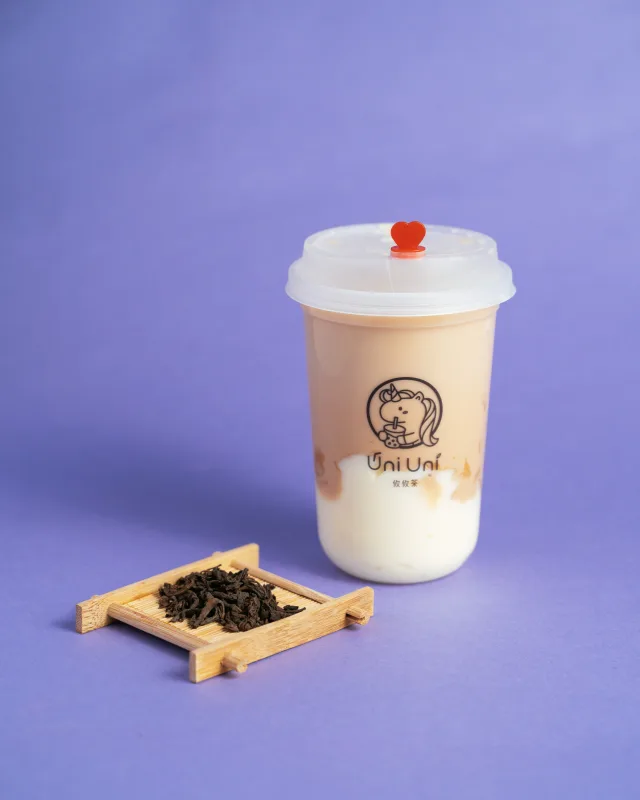 Pu'er Milk Tea with Milk Mochi