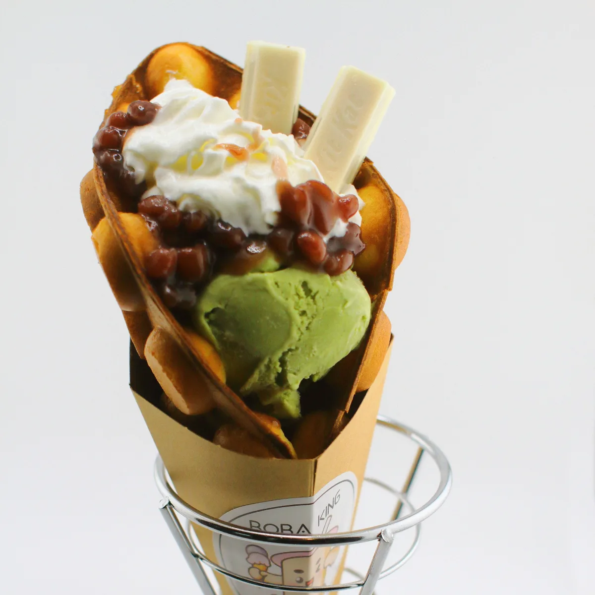 Pearl Rabbit Tea Bar waffle ice cream cone
