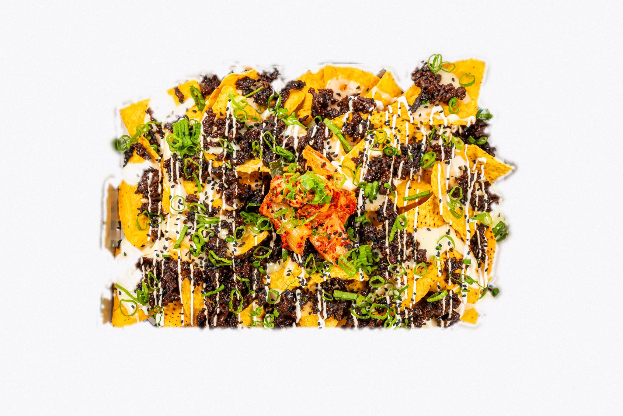 Nachos with Korean toppings