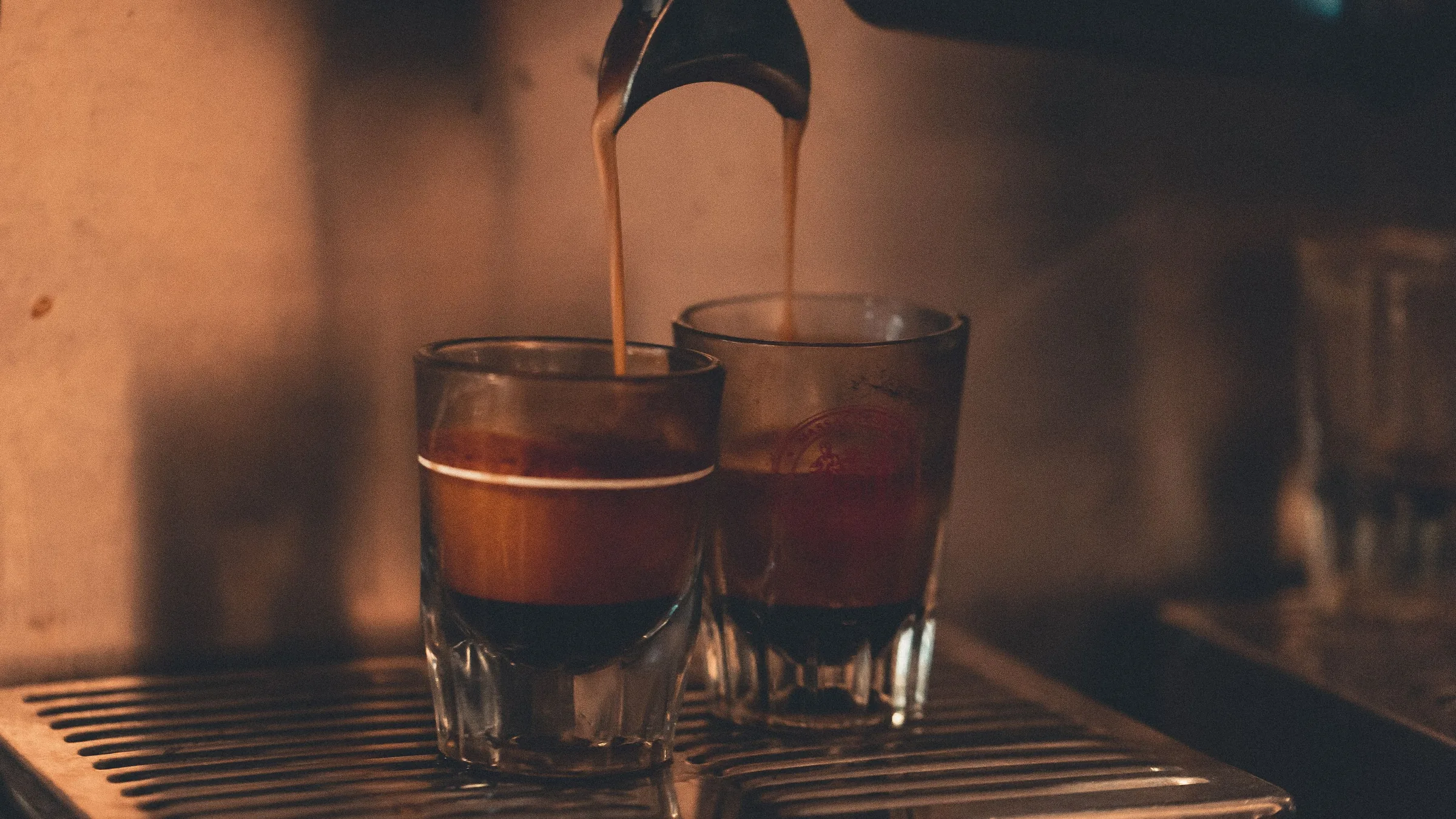 Espresso being pulled at Ember & Steep