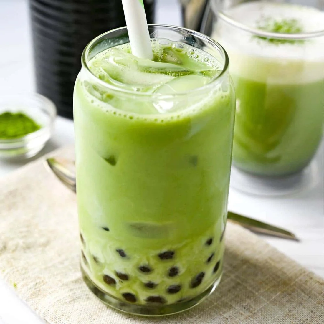 Matcha milk tea