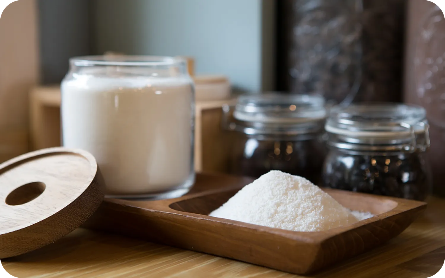 Natural milk tea ingredients used in Lucky Leaf Tea Co. milk teas
